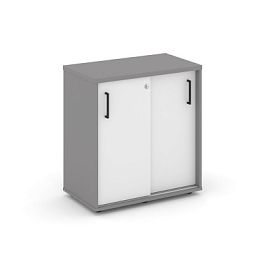 Стайл Проджект Тумба опорная/приставная SN.TOP-041 Серый Пепел/Белый/Черный Ручки 600*400*750 - Фото предпросмотра