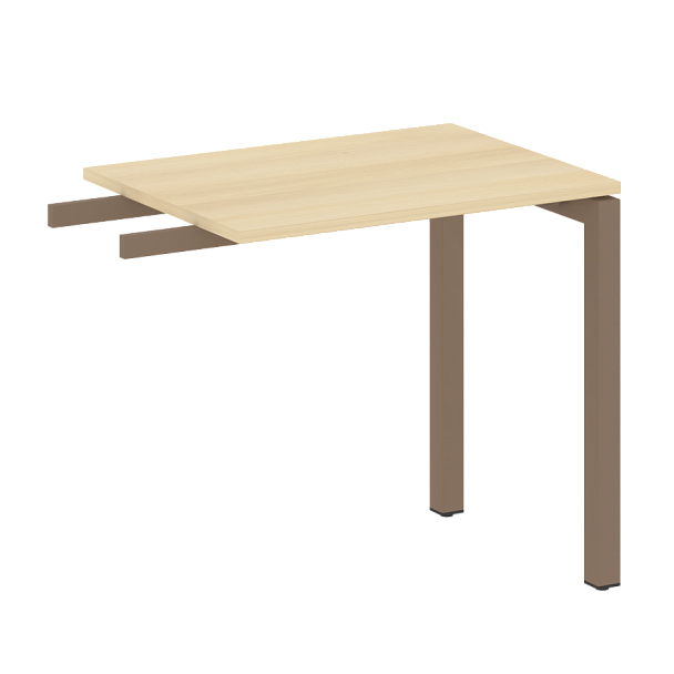 Metal System Quattro Приставной элемент на П-образном м/к 50БП.ПР-2 Акация/Мокко металл 800*600*750 - Вид 1