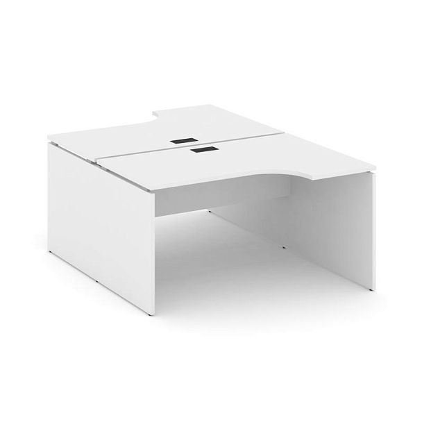 Стайл Проджект Рабочая станция эргоном. SN-D.DRPA-002 Белый/Черная Заглушка 1580*1232/1992*750 - Вид 1