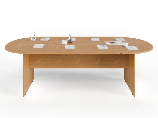 UNITY PКС-12/24 БУК Конференц стол овальный Универсальный 2400х1200х750 - Вид 1