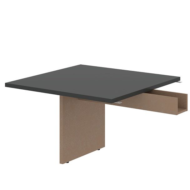 Стол приставной VFCT 1212.1 Яшма черный/Кобра 1200х1200х750 VELION - Вид 1