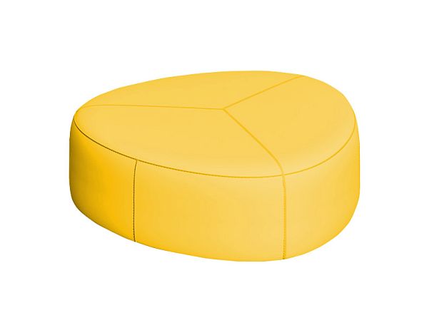 Пуф СОФТИ СФ-126 126х126х41,5h Oregon 08 (кожзам) желтый "Пуфы и банкетки"  ТК-002920003483 желтый - Вид 1