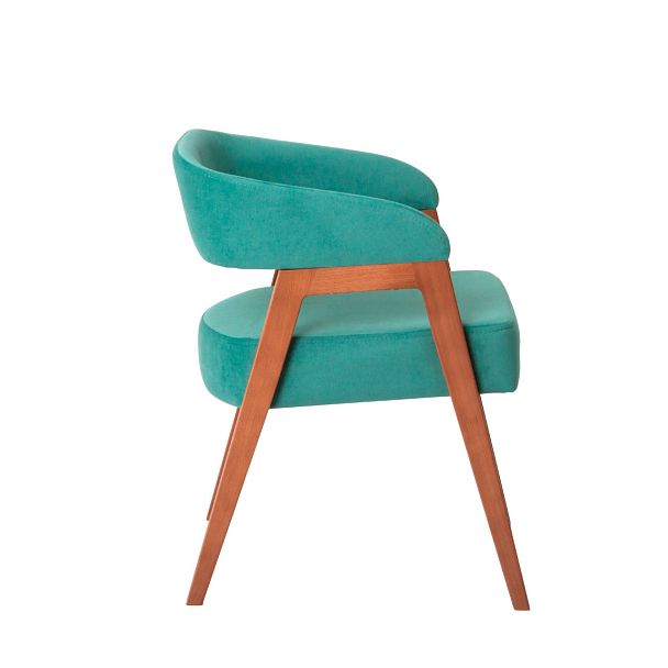 Стул Ricco, велюр Velutto 43, ножки бук морилка светлый орех - Вид 3