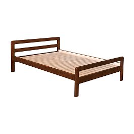 Кровать Массив 1,6Н Орех (Лак) - Фото предпросмотра