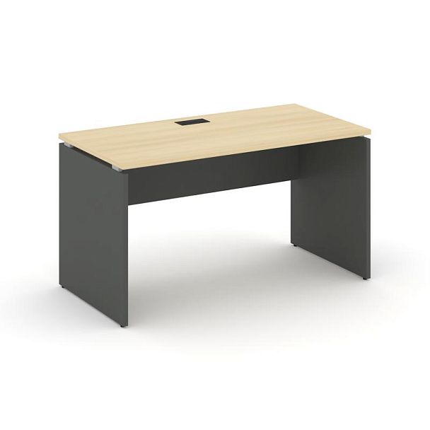 Стайл Проджект Стол письменный SN-D.SP-002 Акация Лорка/Антрацит NEW/Черная Заглушка 1180*600*750 - Вид 1