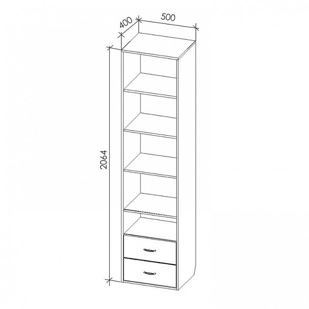 Шкаф для одежды "Агат" Г6.02 - Вид 2