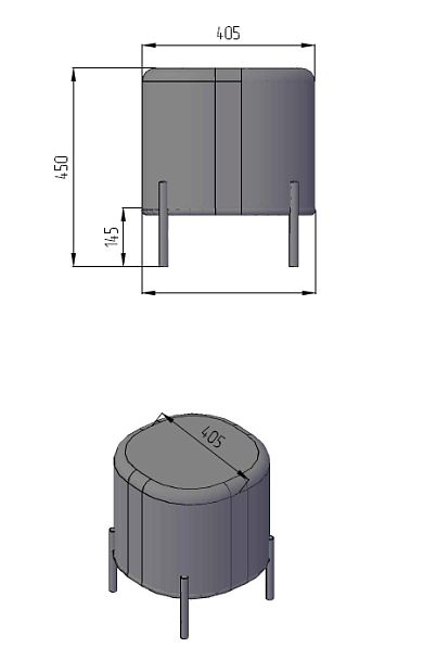 Пуф малый Gawaii Тем серый - Вид 2