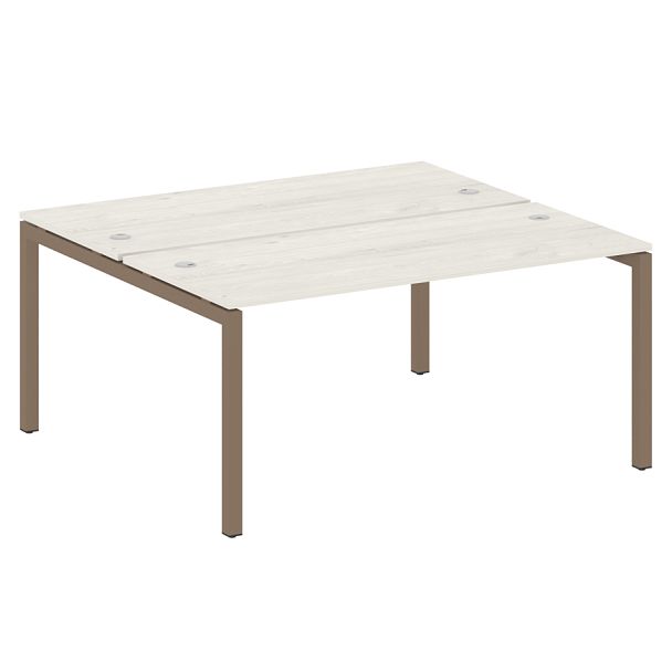 Metal System Quattro Р. ст. на П-образном м/к 50БП.РАС-СП-2.4 Дуб наварра/Мокко металл 1600*1475*750 - Вид 1