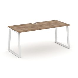 Style Project Direct Direct Стол письменный SN-6T1.SR-014.M Дуб Табак/Металл Белый 1580*700*750 - Фото предпросмотра