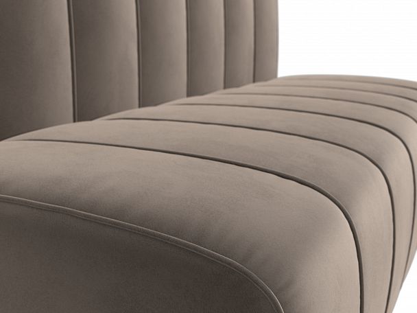 Прямой диван Ральф (полностью велюр коричневый) - Вид 4