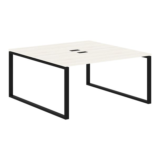 Стол 2-х местный EQWST 1516 Ясень Траун/Черный 1560х1606х750 EDIS - Вид 1