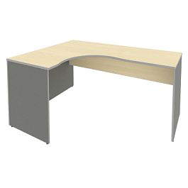 Riva Стол криволинейный левый А.СА-4 (L) Клён металлик 1600*1200*750 - Фото предпросмотра