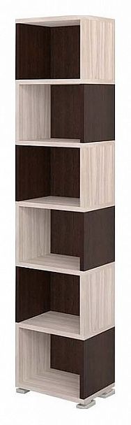 Стеллаж Домино СБ-15/6 Венге/Карамель - Вид 1