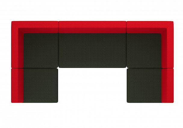 Модульный диван "M10-1V3х2, M10-1D3 х2, M10-2D3" компоновка №5 - Вид 2