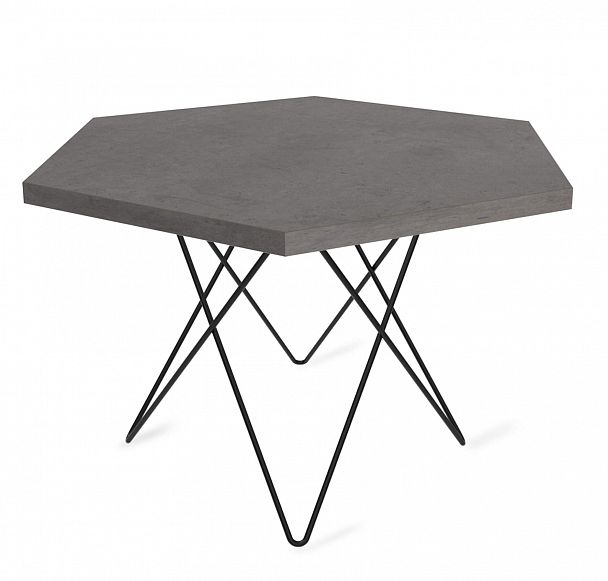 Столик журнальный Sheffilton SHT-TU37/ТТ20 70 ЛДСП черный муар/бетон чикаго темно-серый - Вид 2
