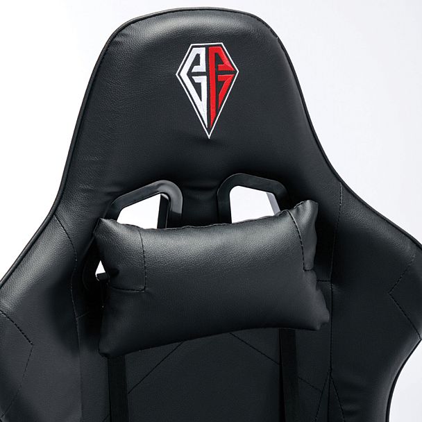 Кресло компьютерное BRABIX "Hunter GM-130", две подушки, экокожа, черное, 532798 - Вид 11