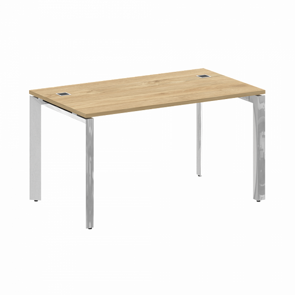 Стол рабочий руководителя на П-образном м/к "ONIX DIRECT LUX" M-O.MP-SRR-3.8 тиквуд светлый - Вид 1