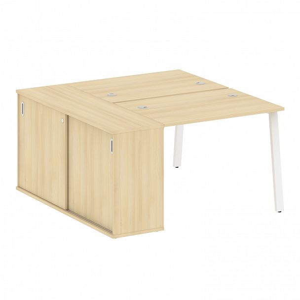 Рабочая станция "Metal System" БА.РС-СШК-1.1 акация/белый - Вид 1