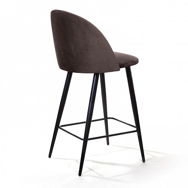 Cтул полубарный Thomas, бархат антрацит 14 - Вид 5