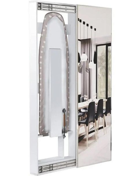 Гладильная доска "Смарт" с зеркалом белый - Вид 1