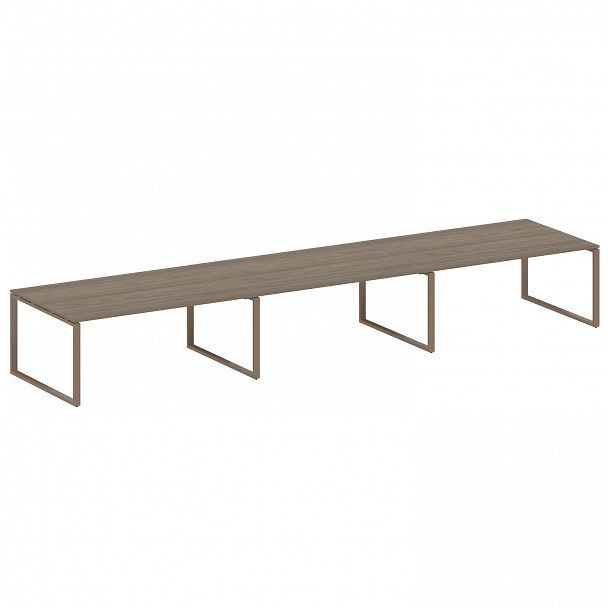 Стол для переговоров "Metal System" БО.ПРГ-3.5 вяз/мокко - Вид 1