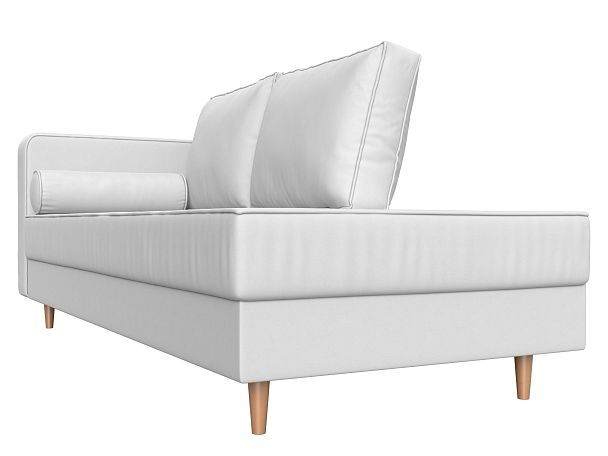 Кушетка Прайм левый (полностью экокожа белая) - Вид 3