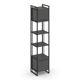 Rift Шкаф 5 ниш узкий RF.SU-54 (U) Антрацит/Металл Черный 420*396*2010 - Фото предпросмотра