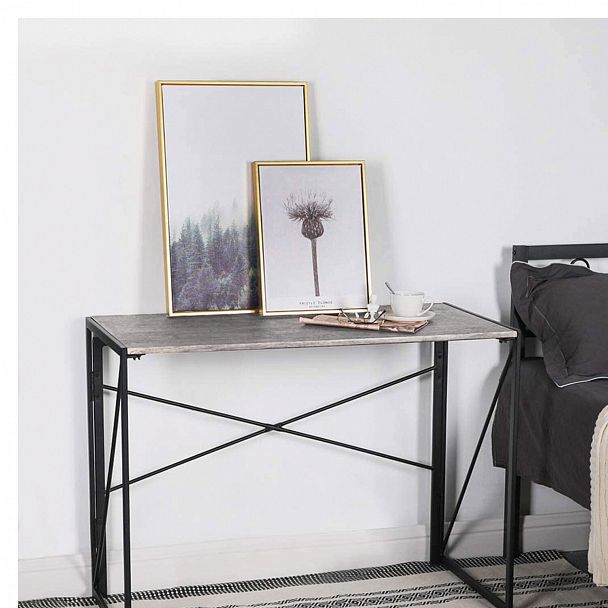 Стол на металлокаркасе BRABIX "LOFT CD-002", 1000х500х750 мм, складной, цвет дуб антик, 641213 - Вид 10