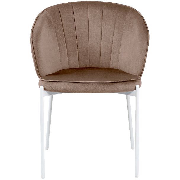Стул кухонный Миэль латте велюр/белый - Вид 2