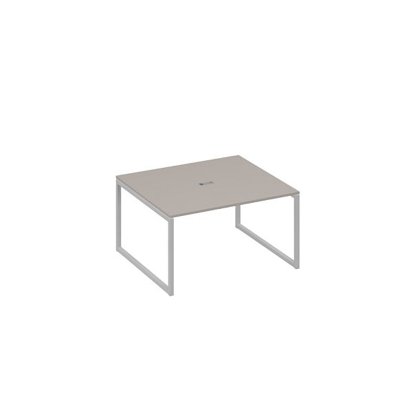 Стол 140 для переговоров каркас QUATTRO A4 А4 Б4 132 БП мокко премиум / металлокаркас серый - Вид 1