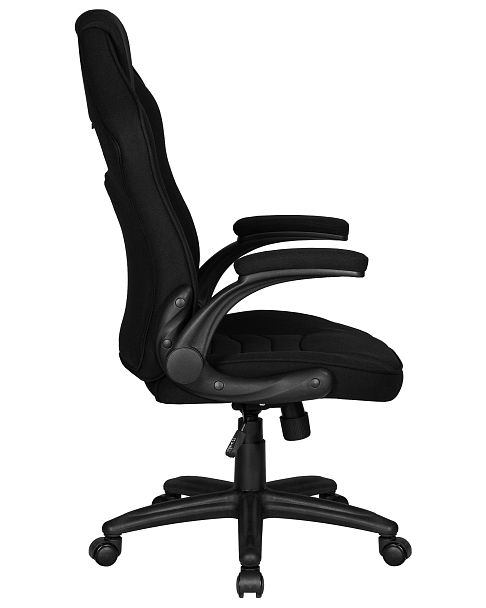 Кресло игровое DOBRIN RICK (черная ткань) - Вид 3