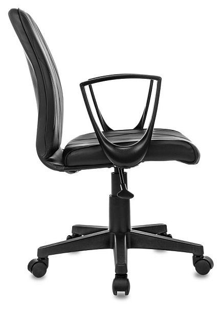 Кресло Бюрократ CH-327 черный экокожа крестов. пластик черный - Вид 2