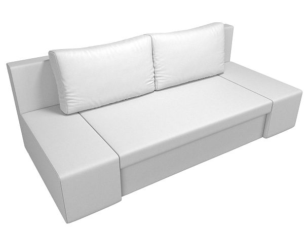 Диван прямой Сан Марко (полностью экокожа белая) - Вид 5