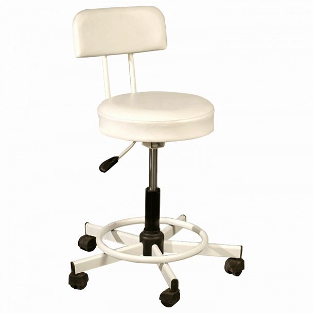 Кресло РС12, без подлокотников, кожзам, белое, РС01.00.12-210- - Вид 1