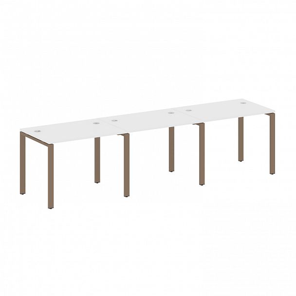 Рабочая станция "Metal System" БП.СМ-3.1 белый/мокко - Вид 1