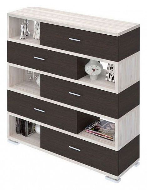 Тумба комбинированная Домино СБ-40/5 Венге/Карамель - Вид 2