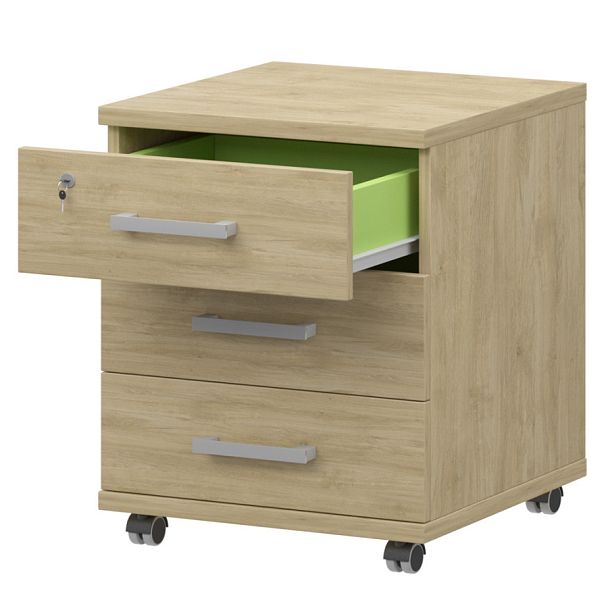 Тумба подкатная НТ-330 Баттл Рок 430x442x603 Аргентум - Вид 1