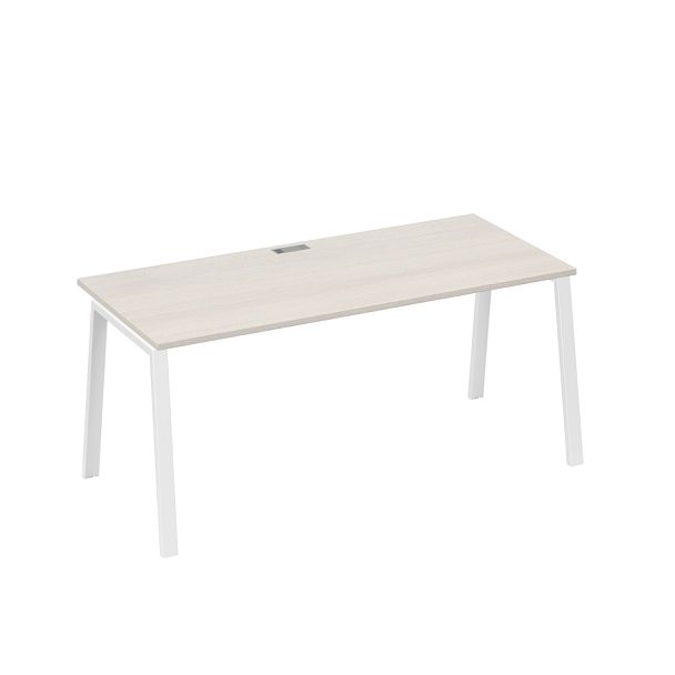 Стол письменный на металлокаркасе TRE A4 А4 Б3 026 БП дуб / металлокаркас белый - Вид 1