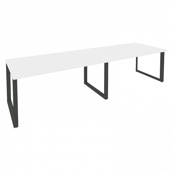 Стол переговорный "Onix" O.MO-PRG-2.4 белый/антрацит - Вид 1