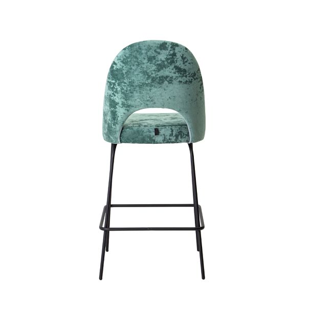 Стул барный Маллин, велюр Palermo mentol 09, ножки металл - Вид 6