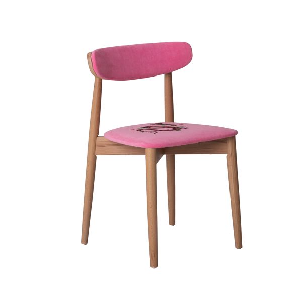 Стул Роквелл, велюр Teddy 833, вышивка черная змея - Вид 2