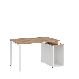 Стол на опорной тумбе Tess 120x80x75 дуб крафт золотой - Фото предпросмотра