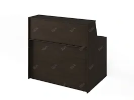 ЛАЙТ / LIGHT RLG068-11x8 Блок ресепшн с полкой 110x80x125 Венге - Фото предпросмотра