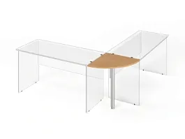 ЛАЙТ / LIGHT RLG012-6x6 Угловой сектор 60x60x2,2 Бук - Фото предпросмотра