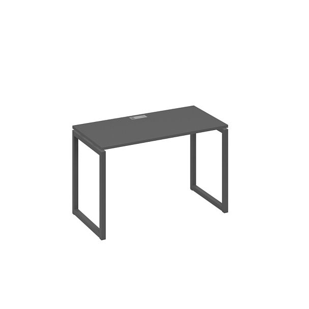 Стол письменный на металлокаркасе QUATTRO A4 А4 Б4 003 БП антрацит премиум / металлокаркас антрацит - Вид 1