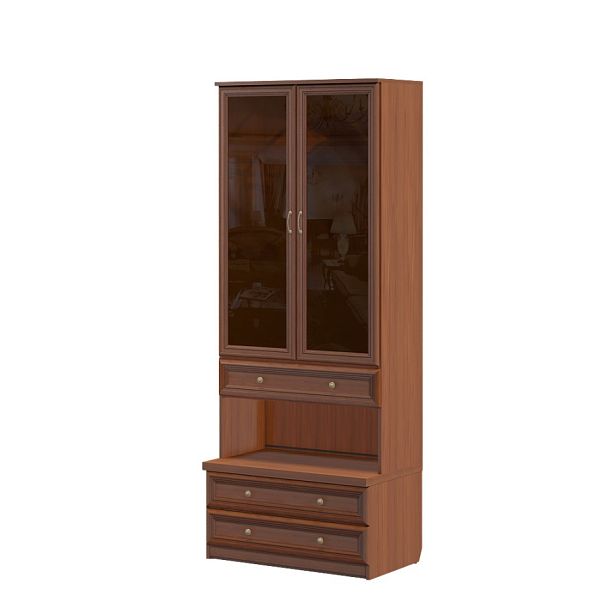 Шкаф "Версаль люкс"  ПК-ВРЛ-ШК3Н229Х90СТ/35-В1-198 орех орвието - Вид 1