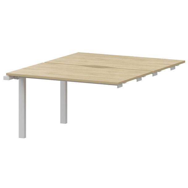Модуль двойной на металлокаркасе НТМП.ПО.Б2-120Э Баттл Рок/Белый 1200x1496x750 Аргентум-МП - Вид 1