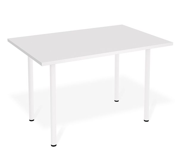 Стол Sheffilton SHT-TU66/TT 120/80 ЛДСП белый/белый шагрень - Вид 2