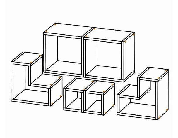Полка "Смарт-1" ясень белый - Вид 4