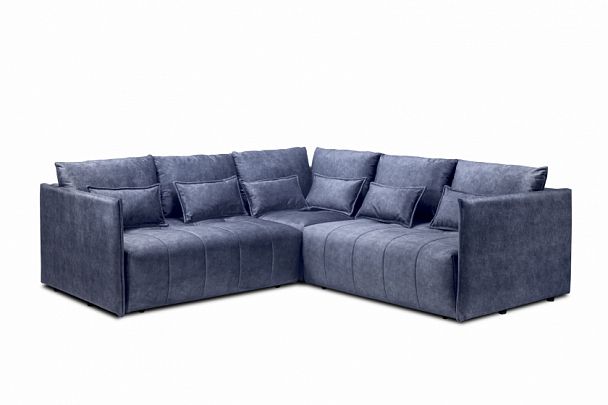 Мягкий угол "Чилетти" Long синий - Вид 2